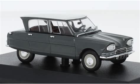 Coche Miniatura Citroen Ami 6 1 43 Norev Gris Blanco 1967 Coches