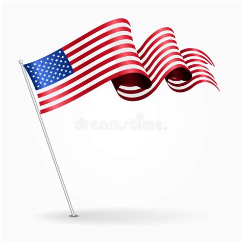 Wavy American Flag Stock Illustrations 4 533 Wavy American Flag Stock