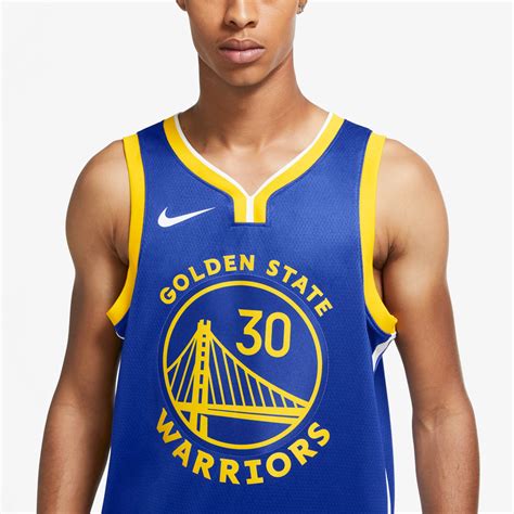 Stephen Curry Golden State Warriors Icon Edition Swingman Jersey Blu Throwback