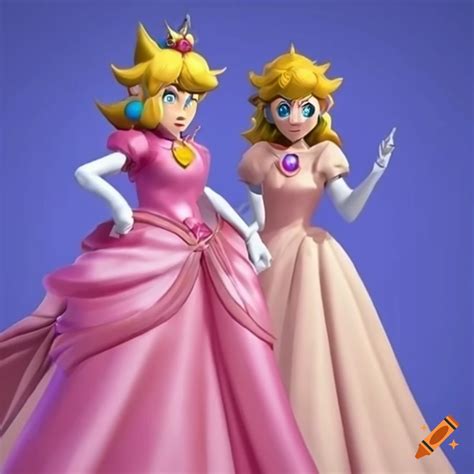 Cosplay Of Princess Peach And Link Together