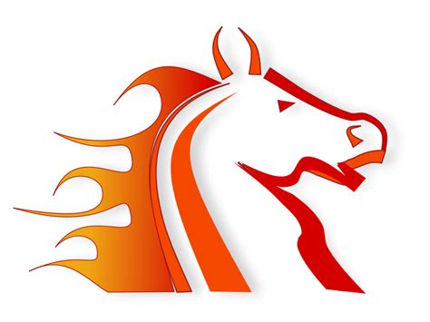 Free Clip Art Fire Horse By Netalloy