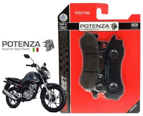 Pastilha Freio Dianteira Potenza Cg Titan Cargo Fan Cbs Box Racing