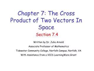 Ppt Chapter Vectors In Three Space Powerpoint Presentation Free