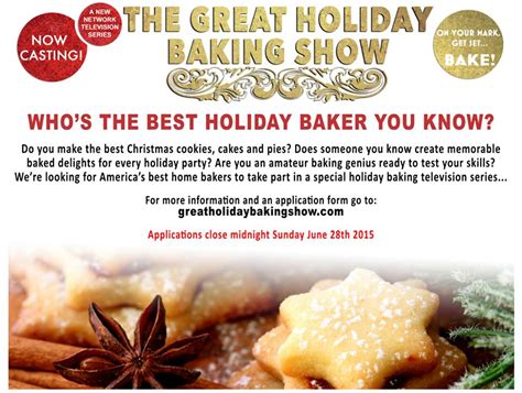 The Great Holiday Baking Show Casting Nationwide