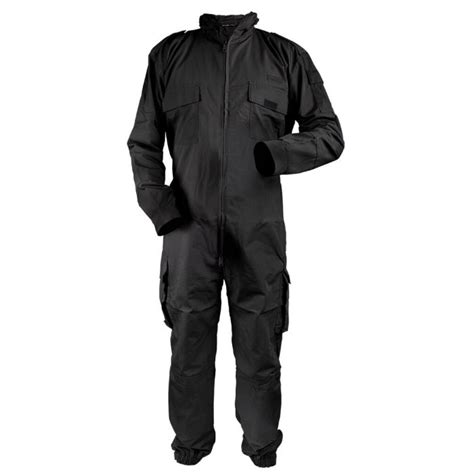 Niton Tactical Polycotton Ripstop Coveralls Black Niton