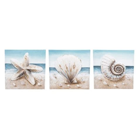 3D BEACH SHELL WALL ART A 3 Ivystone