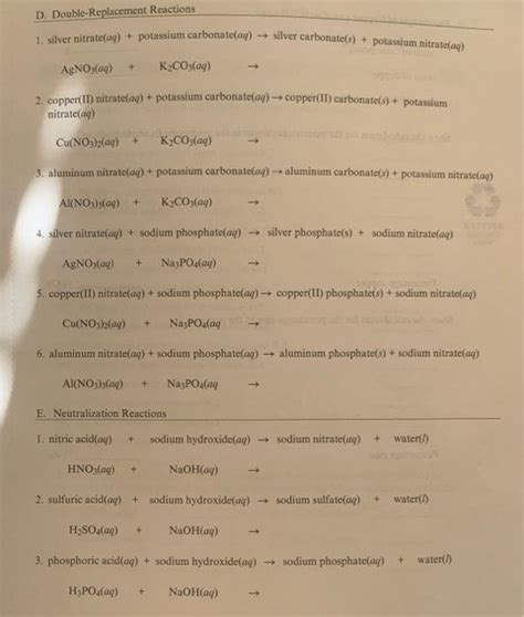 Solved Silver Nitrate Aq Potassium Carbonate Aq Chegg