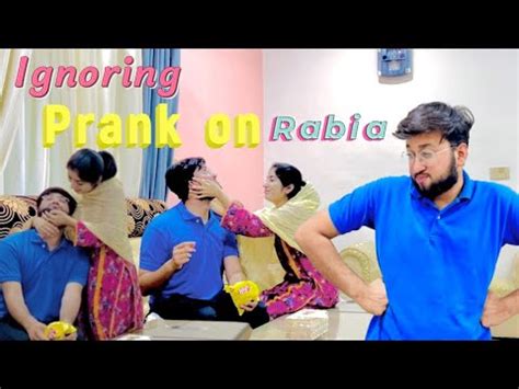 Ignoring Prank On My Wife For Hours Rabia Rony Lag Gai Youtube