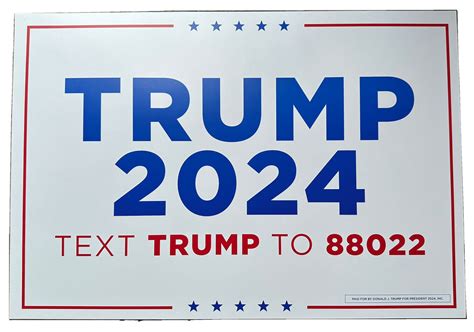 Show Your Support With Official Trump 2024 Rally Poster