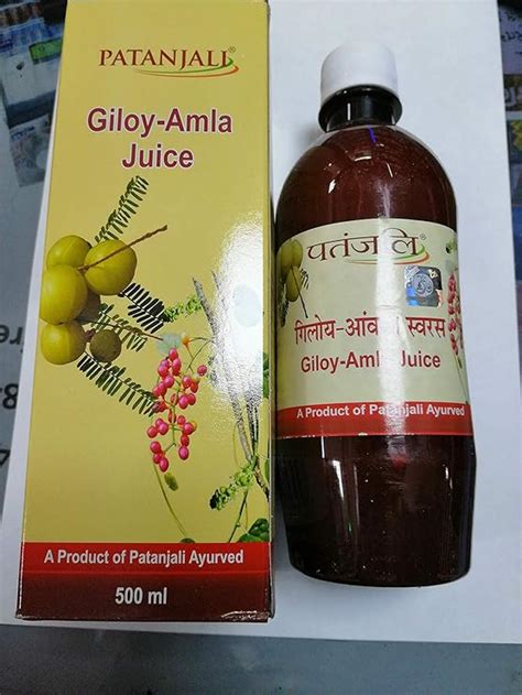 Patanjali Giloy Amla Juice 500ml Amazon Co Uk Health Personal Care