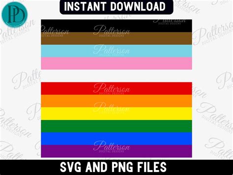 Progress Pride Flag Svg 2slgbtq Png Gay Svg Queer Ally Etsy Canada