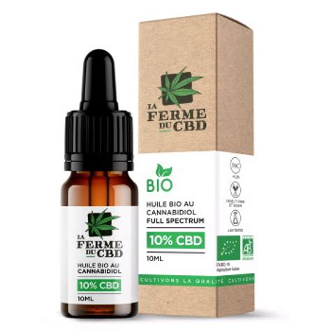 Produit Huile Cbd Bio La Ferme Du Cbd Le Cannabidiol