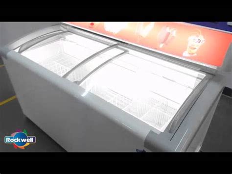 Glass Top Freezers Elanpro Ekg Dl Curved Glass Top Freezer