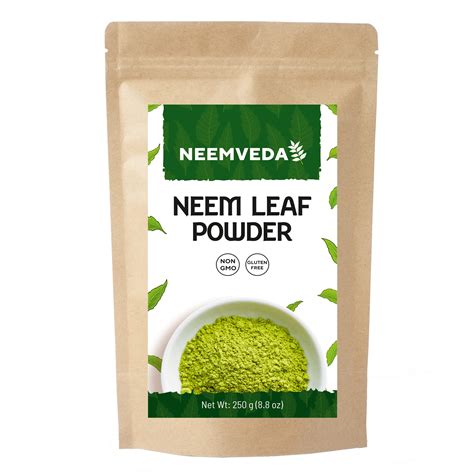 Neemveda Organic Neem Leaf Powder 250g Premium Quality Azadirachta Indica Powder For Consumption