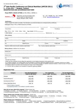 Fillable Online Reg And Acc Form Apccn Fax Email Print Pdffiller