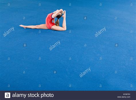 Teenage Girl Doing Gymnastics Stock Photos Teenage Girl Doing