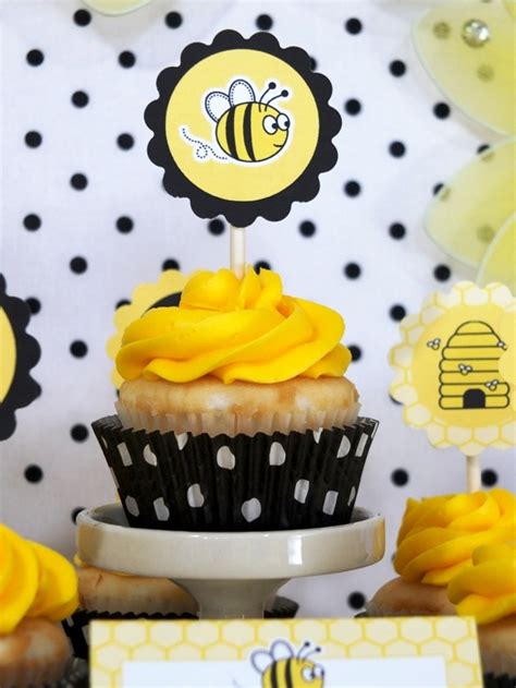 A Sweet As Honey Bee Birthday Party Desserts Table Party Ideas