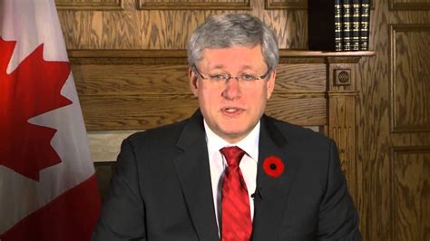 A Special Message From Pm Stephen Harper Youtube