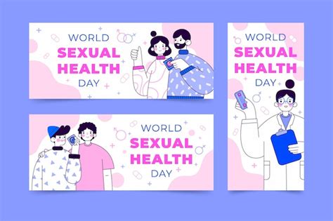 Ensemble De Bannières Pour La Journée Mondiale De La Santé Sexuelle