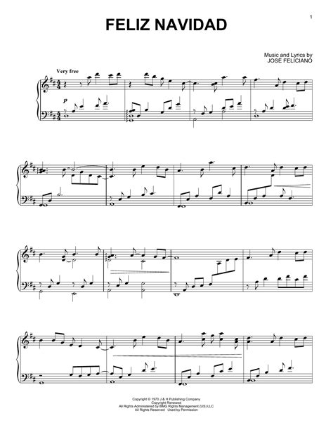 Feliz Navidad By Alexis Ffrench Sheet Music For Piano Solo At Sheet Music Direct