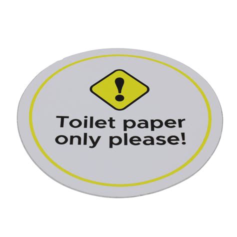 900 10019 Sticker Toilet Paper Only Please Wrt