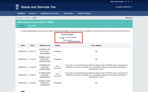 How To Upload Json File On Gst Portal