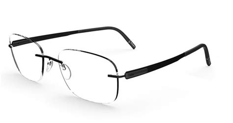 Silhouette Eyeglasses Men S Blend Chassis 5555 9040 Pure Black 54 21 150mm