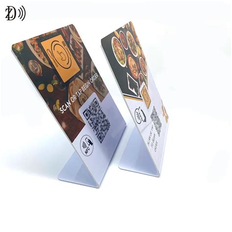 Pvc Table Rfid Stand Printable Iso14443a Restaurant Ntag215 Place An