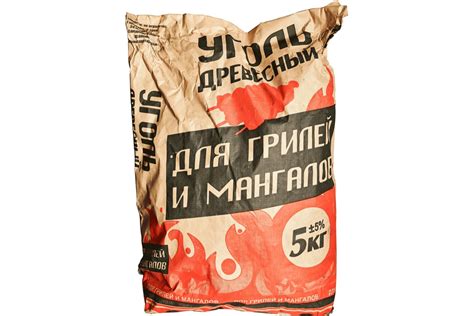 Древесный уголь ООО Агростройлидер в бумажном мешке, 5 кг 124 ...