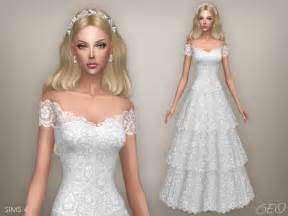 BEO CREATIONS Wedding Dress Vintage S4 Sims 4 Wedding Dress