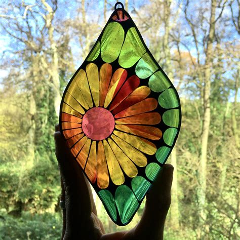 Stained Glass Mosaic Droplet Ref 144 Siobhan Allen