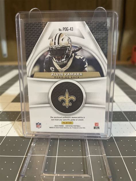 Alvin Kamara Panini Certified Piece Of The Game Patch D