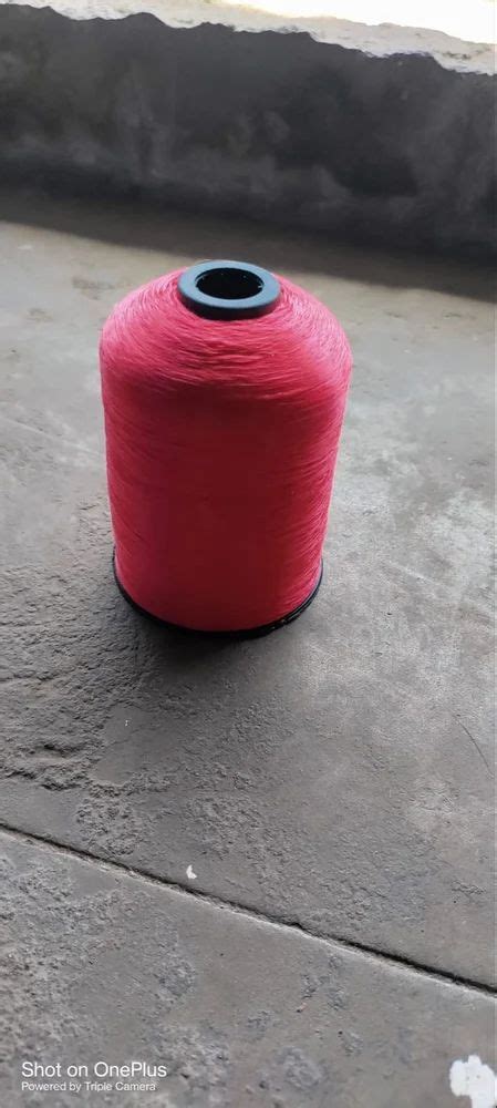 Plain Spun 250g Polyester Bag Sewing Red Thread Packaging Type Reel