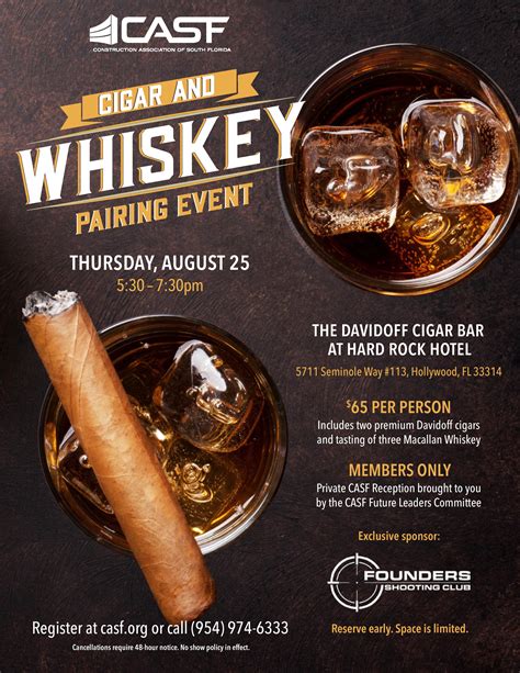 Construction of South Florida - Cigar & Whiskey Pairing - Davidoff at ...