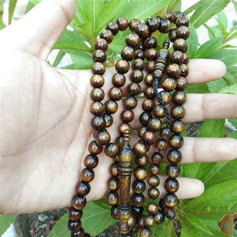 Jual Tasbih Muslim Akar Laut Bahar Tali Arus Serat Emas Kdinz40 Kab