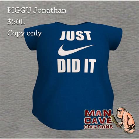 Second Life Marketplace Jonathan T Shirt Just Did It