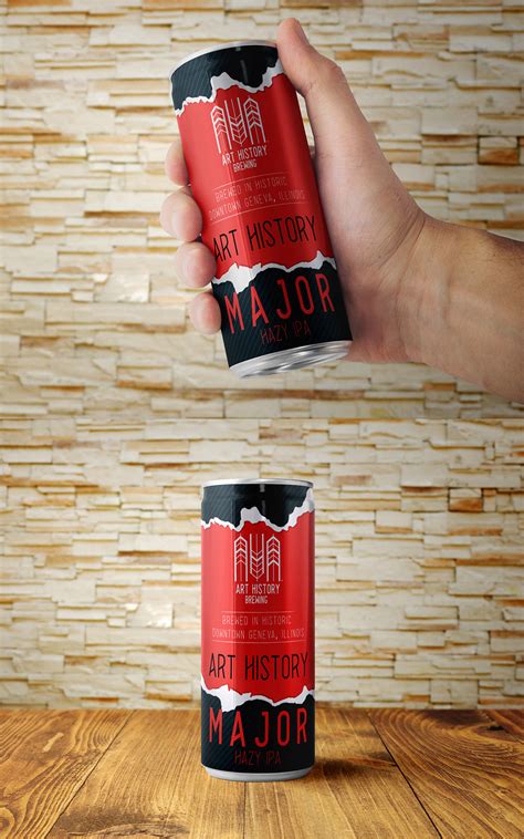 Craft Beer Can Label Template Design Behance