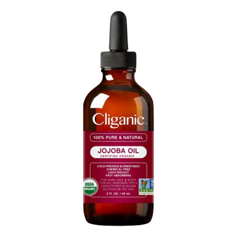 Cliganic 100 Pure And Natural Organic Jojoba Oil For Hair And Face