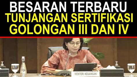 Hore Kabar Gembira Besaran Terbaru Tunjangan Sertifikasi Guru Golongan