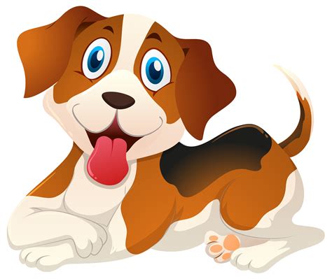 Cute Little Puppy Sitting 414381 Vector Art At Vecteezy