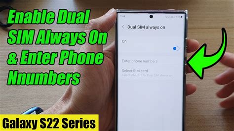 Galaxy S S Ultra How To Enable Dual Sim Always On Enter Phone