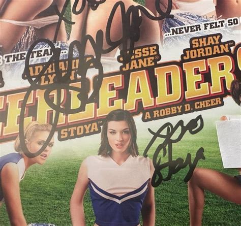 Cheerleaders Movie Dvd Cover Jesse Jane Stoya Hand Signed Poster