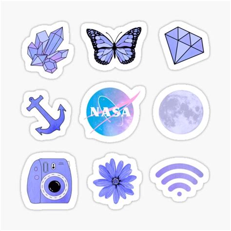 "Purple aesthetic pack " Sticker for Sale by OkihanaShop | Redbubble