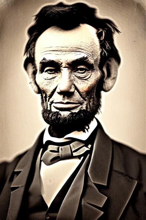 Abraham Lincoln Happy And Grinning Smiling Portrait Full Body