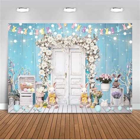 Amazon Lofaris Spring Easter Shoppe Backdrop Garden Grass Flower