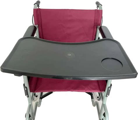 Morecare Wheelchair Lap Tray Black Detachable Wheelchair Table