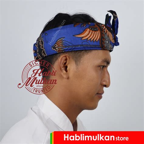 Jual Iket Kepala Tradisional Sunda Jawa Batik Singo Barong Bukan