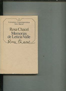 Libro Memorias De Leticia Valle Chacel Rosa Isbn Comprar