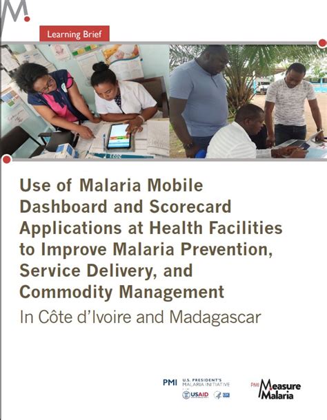 Use Of Malaria Mobile Dashboard And Scorecard Applications At Health