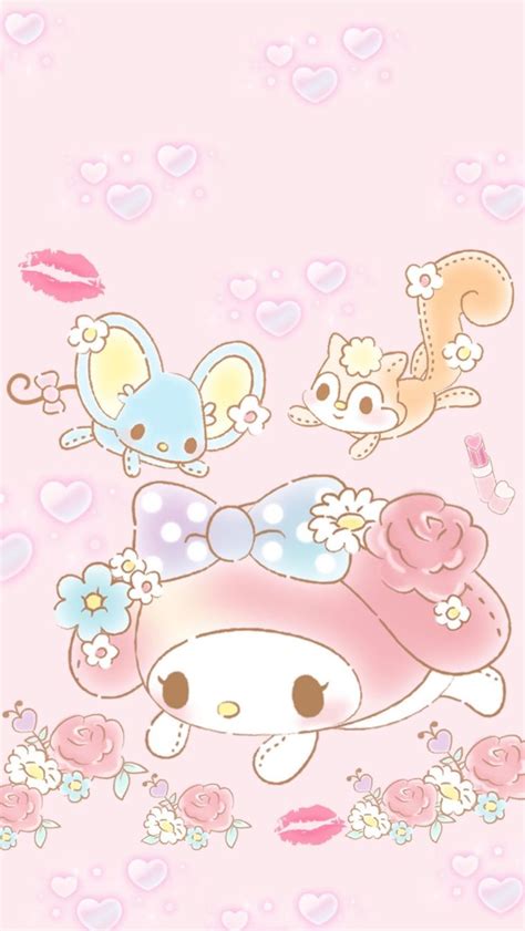 Pin By Aekkalisa On My Melody ☆ Bg2 Melody Hello Kitty My Melody Wallpaper Cute Disney Drawings